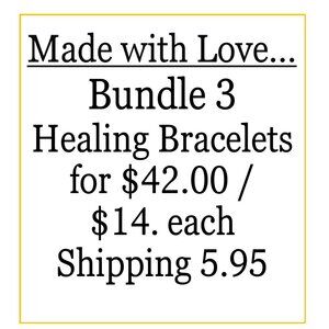 Bundle 3 Crystal and Stone Healinng Bracelets